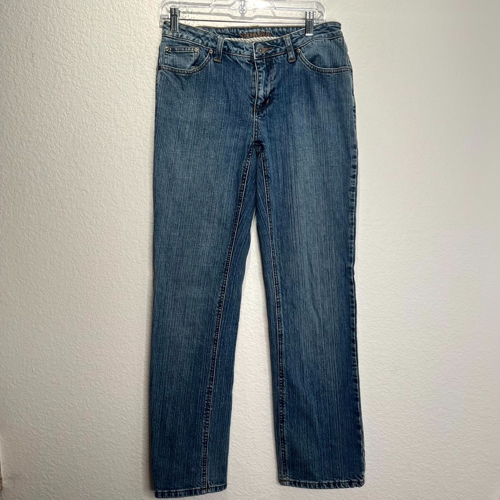 St John's Bay Jeans Womens 10 Blue Denim Stretch Straight Leg Everyday Wear